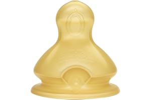 MAPA PROFESSIONAL NUK - Juego de tetinas de látex para biberón, forma adaptada al paladar, sensación natural, tamaño 2, a partir de 6-18 meses, 2 unidades M para leche.