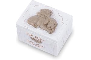 ACTLATI Pet Urns for Dogs Ashes Engraved Resin Cremation Urns, Memorial Gift Pet Urns for Dogs,Keepsake Urn Hand-Crafted,Resin Box Pet Cremation Box for Dogs Ashes