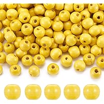 300 Holzperlen Zum Basteln – Naturholz, Loch 4,5 Mm, 5 Farben, Ideal Für DIY-Schmuck, Haarflechten & Deko