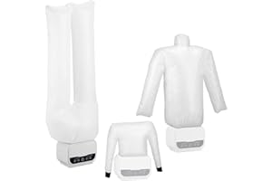 ‎SICHLER HAUSHALTSGERÄTE Sichler Haushaltsgeräte Hosenbügler: Digitale 3in1-Bügelpuppe mit Hosen- & Schuhaufsatz, Timer, 1.200 Watt (Bügler, Schuhtrockner, Hemden für Herren)