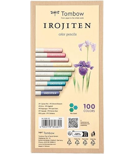 Tombow Irojiten Kit De 30 Crayons De Couleur Haut De Gamme - Collection Woodlands Pour Artistes