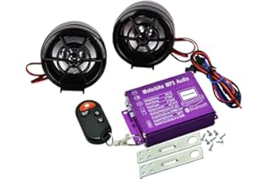 BEMVP Control Remoto Motorycle De Alarma Bluetooth Con Aproximidad Mp3 Radio Altavoz Amplificador Antiblo