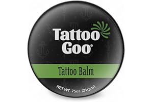 Tattoo Goo Original Aftercare Balm 21 g, Deep‑Moisture Natural Tattoo Aftercare & Colour Retention with Beeswax, Cocoa Butter & Vitamin E – Prevents Scabbing, Speeds Healing & Brightens Ink