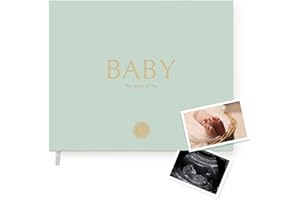 MÅL PAPER Your Edition Baby Journal - Baby Memory Book for Expecting Mums - Luxury First 5-Year Keepsake Album - Planner Pregnancy Gift for Parents with Checklist Photo Section - Gift Boxed (Green)