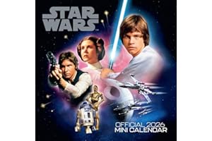 2026 CALENDAR STAR WARS CLASSIC MINI MONTH TO VIEW SQUARE WALL CALENDAR OFFICIAL PRODUCT