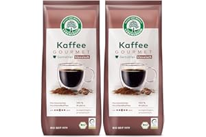 ‎LEBENSBAUM LEBENSBAUM 2 x Kaffee Gourmet Klassisch, gemahlen, Bio Kaffee aus Arabica-Bohnen gemahlen, Intensität 3/5, ausgewogener, aromatischer Genuss, 2 x 500 g