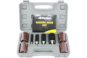 Big Horn 19521 Rubber Grinding Drum Set (20 Pieces)