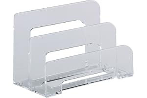 Alco-Albert 4466 Portalettere, 75 X 150 X 95 mm, acrilico, con 2 scomparti