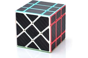 EACHHAHA Cubo Mágico,Cubo de Velocidad,Profesional,Suave,Tolerancia a Fallos，Adecuado para Entrenamiento de Competencia y Regalos de cumpleaños, (Fibra de Carbon)