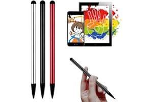 DULSPUE Stylet écran tactile stylet résistif tablette stylet résistif téléphone portable stylet résistif résistance condensateur stylet double usage, compatible avec tous les appareils électroniques (3 pcs)