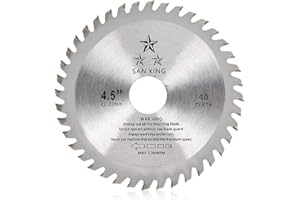 HANDS DIY Lama per Sega Circolare per Legno,115 x 22,2mm x 40 Denti TCT,Disco per Taglio Legno per Smerigliatrice Angolare