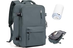 BJLFS Borse da Cabina per Ryanair 40×30×20 Zaino da Viaggio con Sottovuoto Bagaglio a Mano 40x20x25 Easyjet 45×36×20,Zaino Wizzair 40x30x20,Zaino Casual per laptop da 14 pollici per scuola