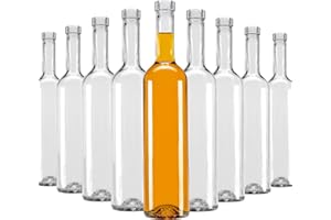 SUPERBUTELKI.PL Futura - Botellas de cristal (500 ml, 50 unidades, para rellenar, botellas de licor, botellas de vino, vacías, botellas de cristal, decorativas, perfectas para tinturas)