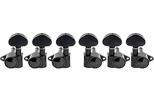 MUSICLILY Wilkinson WJ303 3L3R Clavijas de Afinación Ratio 1:19 Clavijero para Guitarra Eléctrica o Acústica Epiphone USA Les Paul SG, Negro