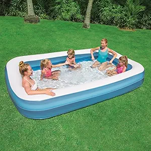 YUXI Bestway Swimming Pool Inflatable Bath Tub for Kids and Adults SPA Bath Tub 10 Feet with Air Pump (Standard)