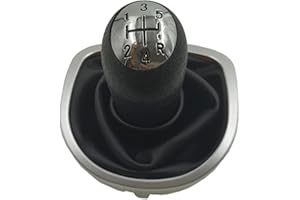 QILINGS Pommeau De Levier De Vitesses Pour Clio 3 III 2005-2012 - Poignée Boîte Manuelle, Manette De Démarrage, Changement De Vitesse (5 Vitesses)