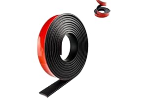 YUDOBLISS Gummistreifen Selbstklebend, 3 Meter Gummistreifen, Vollgummi Gummiprofile, Selbstklebendes Gummiprofil, Dichtungsband, für DIY Abdichtung, 25 x 3mm