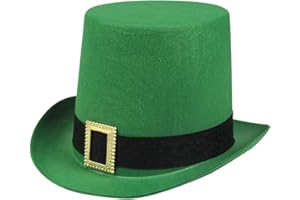 Boland 44914 - Hut Irischer Mann, Filz Hut für Faschingskostüme, Kopfbedeckung für Kostüme, Karneval, St. Patricks Day, Mottoparty, Grün