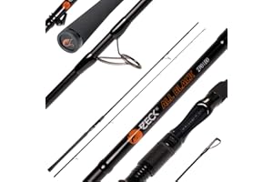 Zeck All Black 2,70m 80g - Spinnrute zum Spinnfischen auf Hechte & Zander, Raubfischrute zum Spinnangeln, Hechtrute für Kunst
