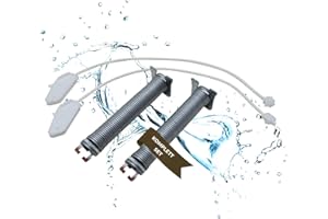 Lichtblau Türscharnierfedern 127mm x 19mm + Seilzüge 315mm I 12004031 Farbcode Beige I Türfeder Geschirrspüler I Spülmaschinen Ersatzteile für Neff Constructa Siemens Balay Bosch