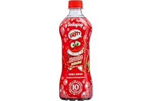 ‎SODAPOP Sodapop Soda Sirup FRITT Kirsche, zuckerfei, Getränkekonzentrat, 1 Flasche ergibt 10 L Fertiggetränk, 500 ml