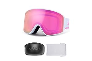 JetBlaze ski goggles men women OTG ski goggles with interchangeable lenses for glasses wearers snow goggles anti-fog snowboard goggles ski goggles for skiing compatible helmet spherical cylindrical
