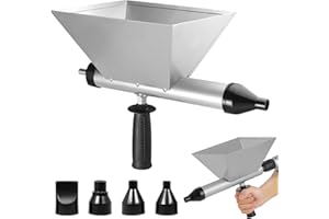 LQGTQO Elektryczny pistolet do zaprawy zaprawowej, przenośny pistolet do fug, ze stali nierdzewnej, z 4 wyjmowanymi dyszami, do fug zaprawy murarskiej