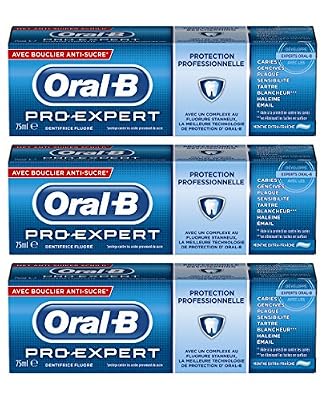 Oral-B - Dentifrice Pro Expert Protection Professionnelle Menthe Extra-fraîche 75 ml - Lot de 3
