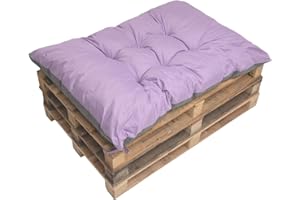 SETGARDEN Coussins de palette, Coussins de chaises, Coussins de banc, grand coussin de sol, coussin de sol pour enfants (120_x_80_cm, Violet clair)