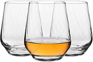 ‎KROSNO Szklanki do Napojów Krosno Splendour Lumi, 400 ml, Zestaw 3, Wysokiej Jakości Szkło, Elegancki i Nowoczesny Design, Idealne do Wody, Soków i Koktajli, Wyprodukowane w Europie