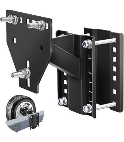 GADFISH Stake Pocket Spare RRF12 Tire Carrier Mount, Trailer Bracket Heavy Duty Holder Fits 4 5 6 Lugs Trailer Wheels 4 4 5 4 75 5 5 5 And 6 Bolt Patt GADFISH Stake Pocket Spare RRF12 Tire Carrier Mount, Trailer Bracket Heavy Duty Holder Fits 4 5 6 Lugs Trailer Wheels 4 4 5 4 75 5 5 5 And 6 Bolt Patt