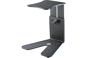 K&M 26772 Support de table pour moniteur Noir, acier - support réglable en hauteur au design innovant