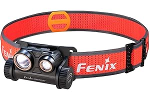 fenix HM65R-DT Lightweight Dual Beam Running, Camping, Outdoor, Sports Headlamp with Sport Headband System Black