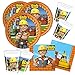 Produktbild 52-teiliges Party-Set Bob der Baumeister - Teller Becher Servietten für 16 Kinder