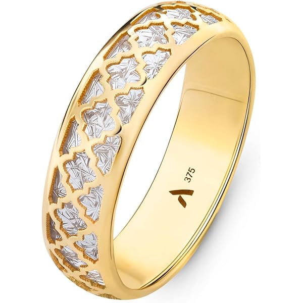 Bague Or Jaune 333 Avec Pierre Synthétique Crème, Taille 55 (17,5 Mm), Dames, Occasion