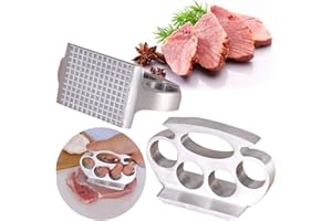 BESLIME Martello Batticarne per Bistecca Batticarne per Carne a Mano, Martello per Carne, per Cucina Pollo, Manzo, Maiale, Dadi