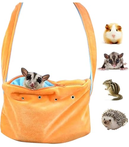 Sacco A Pelo Per Criceti E Petauro Dello Zucchero - Cuccetta Morbida Per Piccoli Animali - Foto 9