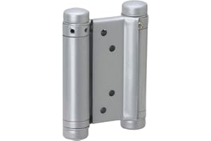 Metafranc Oprawa do drzwi wahadłowych 75 mm – 2 sztuki – nośność 20 kg – wykonana z wytrzymałego metalu/okucie do drzwi wahadłowych/okucie westernowe do drzwi salonowych/zawias wahadłowy /