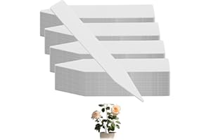 LUXSTELLAR Lot de 200 étiquettes pour plantes en PVC blanc résistant aux intempéries pour serre, plantes succulentes et pots, idéales pour les jardiniers, les cultivateurs amateurs, pratiques dans le jardin, le
