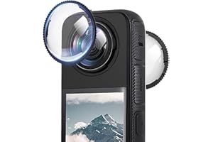 GBULTR Rotating Lens Guards Compatible with Insta360 X4 Action Camera Protective Cover Frame - Waterproof Anti-Scratch Lens Caps Removable Lens Protector for Insta360 X4 Standard Lens 2 Pieces