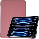 Nezih Case Apple iPad Pro 11" 4. Nesil M2 2022 ile Uyumlu Katlanabilir Flip Smart Standlı Akıllı Kılıf, Pembe
