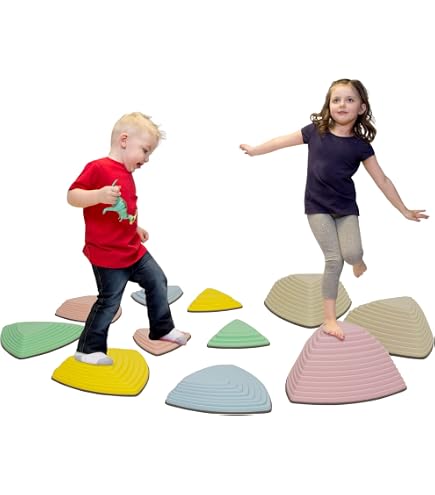 Planche d'équilibre en bois pour enfants - Jouet pour entraînement d'équilibre - Inspiré Montessori - Utilisation intérieure et extérieure (gris clair Planche d'équilibre en bois pour enfants - Jouet pour entraînement d'équilibre - Inspiré Montessori - Utilisation intérieure et extérieure (gris clair