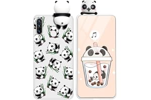 Yoedge Funda para Huawei P30 Lite, Silicona Cárcasa 3D Animal Muñecas Toy con Dibujos Antigolpes de Diseño Suave TPU Ultrafina Case Cover Fundas Movil para Huawei P30 Lite New Edition 6,15", Panda 2
