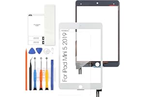 ARBILATO Touch Screen for iPad Mini 5 2019 7.9",Digitizer for iPad Mini5 A2126 A2124 A2133 Glass Panel with Repair Kits (Not LCD) (White)