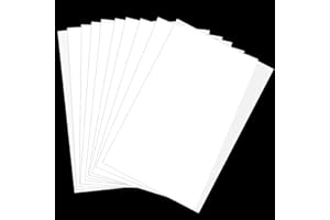 burkfeeg 10 Pièces Feuilles de Mylar, A4 Feuilles de Pochoirs Vierges en Mylar Feuilles de Pochoirs à Dessin en Plastique Vierges pour Faire Votre Propre Pochoir