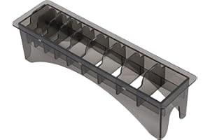 Ladieshow Guide Comb Storage Case, Hair Clipper Guide Comb Container, 10 Grid Electric Hair Clipper Limit Comb Organizer Guide Comb Storage Case for Hair Clipper Guard Case Holder Barber