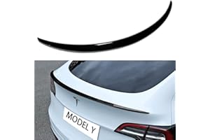 ‎AOSKONOLOGY AOSKonology Für Tesla Model Y Heckspoiler Flügel ABS für 2020-2023 Tesla Model Y Heckklappenspoiler Lippe Schwanzflügel Heckklappendeckel (Model Y OEM-Spoiler, glänzend schwarz)