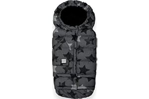 7 A.M. 7AM Enfant Stroller, Carseat Footmuff - Blanket 212 Evolution Cover for Car Seat & Stroller, Adjustable Cold Weather, Water Repellent, Warm Sleeping Bag for Baby & Infant, Grows with Child (6M - 4T)