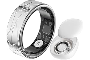 findtime Anello intelligente per uomo e donna, anello fitness, contapassi, anello per il sonno, frequenza cardiaca, fitness tracker, anello calorie, salute, sport, smart ring android iOS, anello