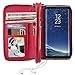 Produktbild Samsung Galaxy S8 Plus 6.2" Leder Hülle Flip Case Handytasche und Brieftasche mit Standfunktion Kredit Karten Fach mit Unsichtbarem Magnet, Rot